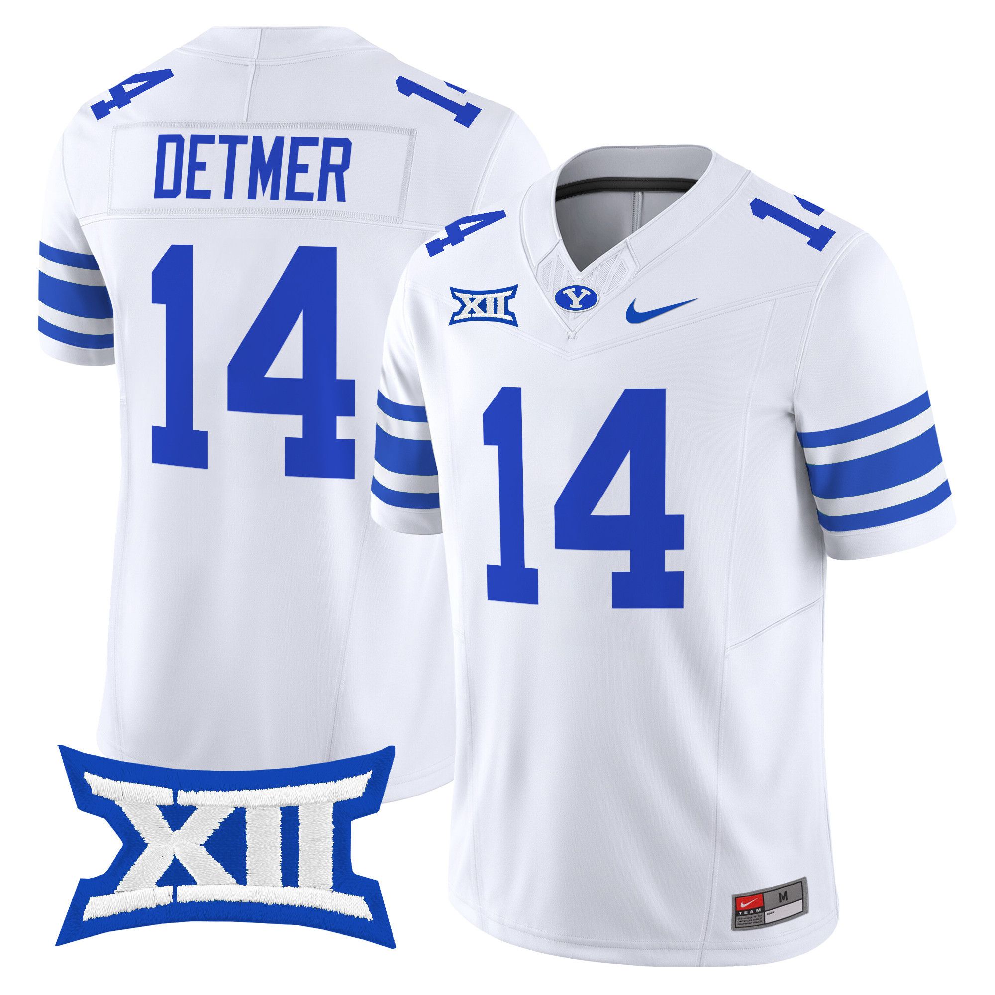 Men BYU Cougars #14 Detmer White Nike 2024 Vapor Limited NCAA Jersey->more ncaa teams->NCAA Jersey